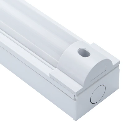 50W Twin Emergency Batten Strip Light 5ft White IP20 6000K