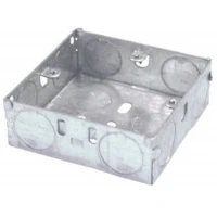 GreenBrook 125 Galvanised Back Box 1 Gang 25mm