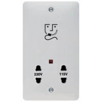 Hager Sollysta WMSO100 Shaver Socket 115/230V