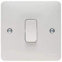 Hager Sollysta WMDP84 1 Gang Switch Double Pole 20A