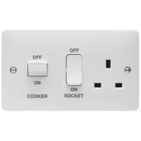 Hager Sollysta WMCC50 Cooker Control Unit & Socket 45A
