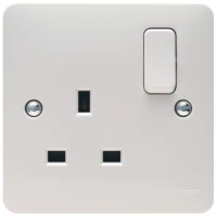 Hager Sollysta WMSS81 Switched Single Socket DP 13A