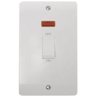 Click CMA503 Switch DP Double Plate + Neon 45A White