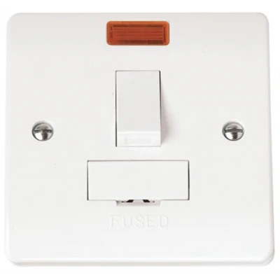 Click CMA652 Switched Connection Unit Spur Neon 13A