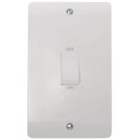 Click CMA502 Switch Double Pole Double Plate 45A