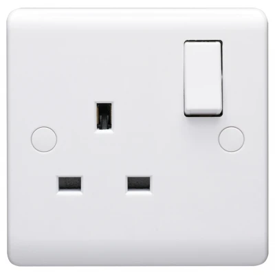 Volex D1300NR Switched Single Socket 13A