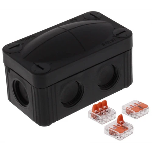 Wiska 10109900 Combi Junction Box 85x49x51mm Black